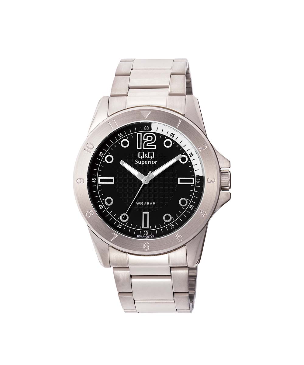 S34A-001VY RELOJ PARA HOMBRE Q&Q - NEGRO