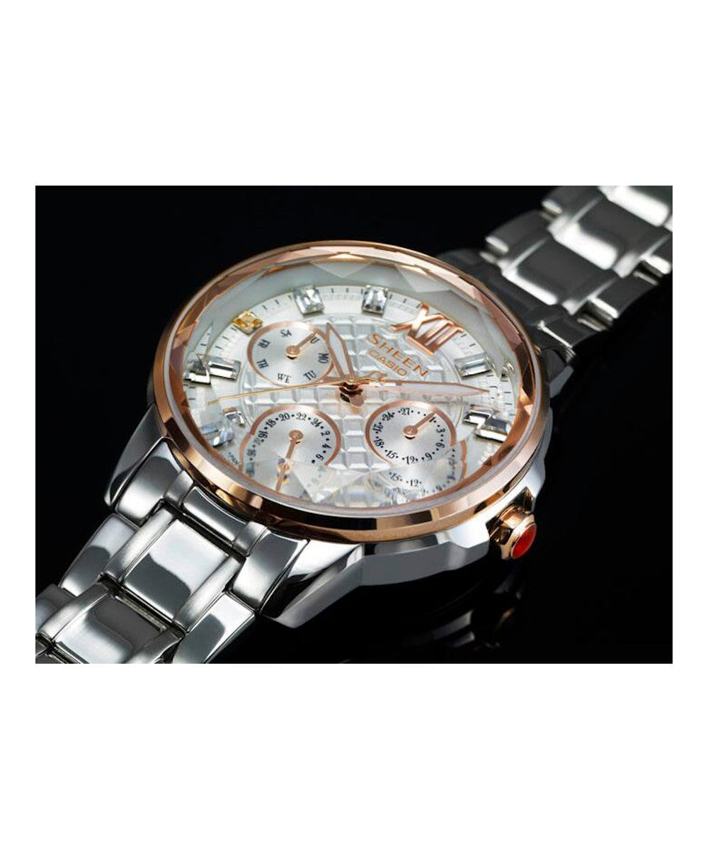 RELOJ PARA MUJER CASIO SHEEN SHE-3029SG-7AUDR -BLANCO