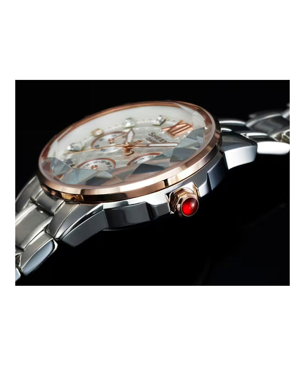 RELOJ PARA MUJER CASIO SHEEN SHE-3029SG-7AUDR -BLANCO