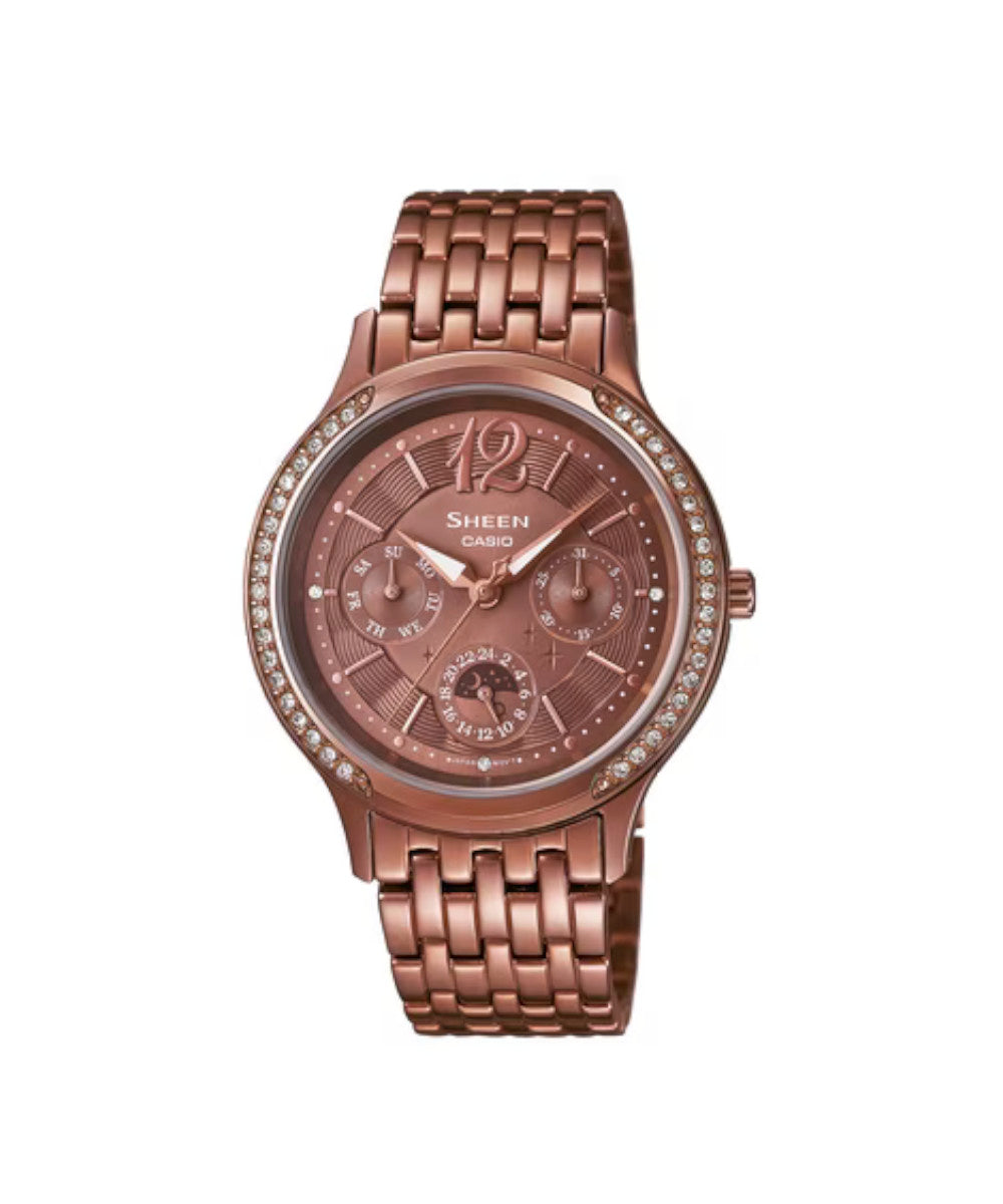 RELOJ PARA MUJER CASIO SHEEN SHE-3030BR-5AUDR -ROSADO