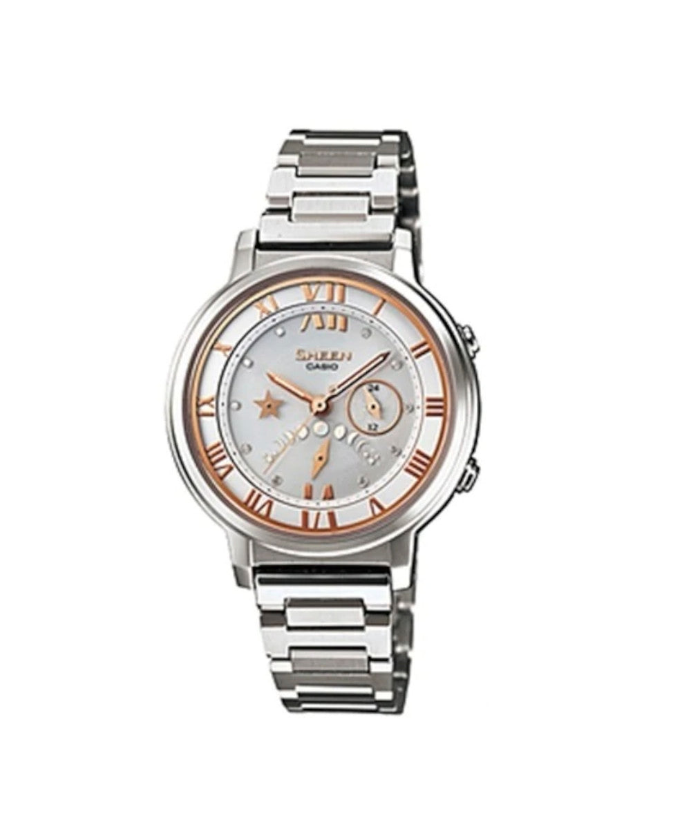 RELOJ PARA MUJER CASIO SHEEN SHE-3501SBD-7ADR -BLANCO
