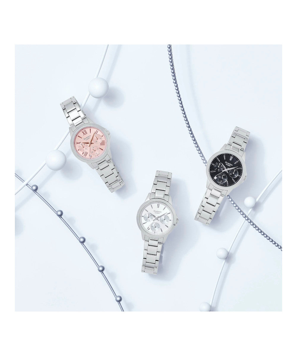 RELOJ PARA MUJER CASIO SHEEN SHE-3516D-7AUDF -BLANCO