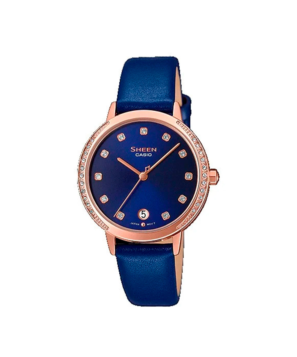 RELOJ PARA MUJER CASIO SHEEN SHE-4056PGL-2AUDF -AZUL