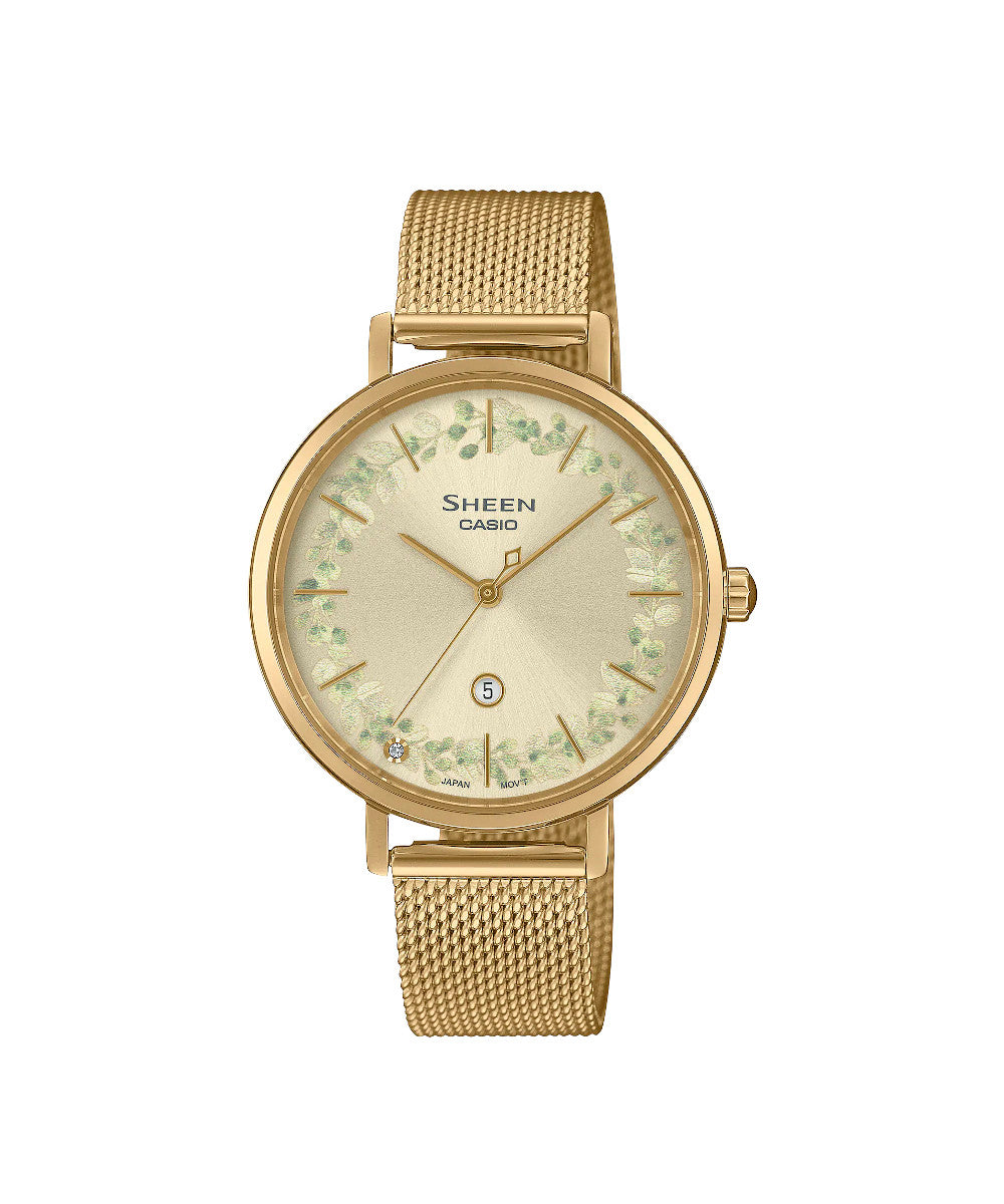 RELOJ PARA MUJER CASIO SHEEN SHE-4539FGM-9AUDF -AMARILLO