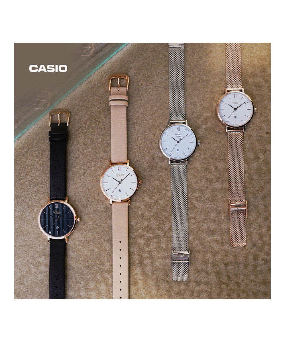 RELOJ PARA MUJER CASIO SHEEN SHE-4539CGM-4AUDF -ROSADO