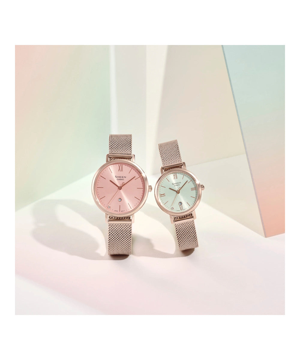 RELOJ PARA MUJER CASIO SHEEN SHE-4540CM-3AUDF -VERDE