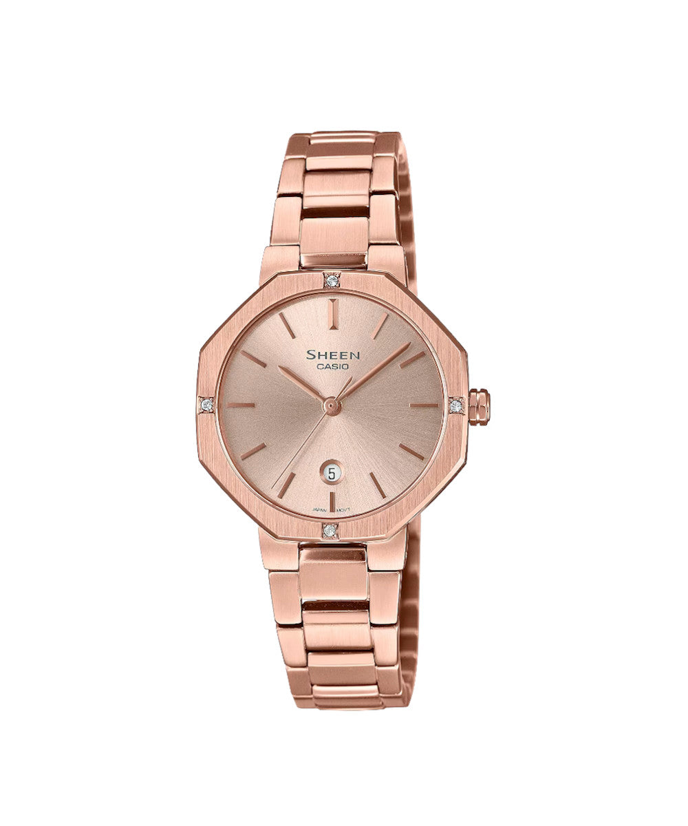 RELOJ PARA MUJER CASIO SHEEN SHE-4543PG-4AUDF -ROSADO