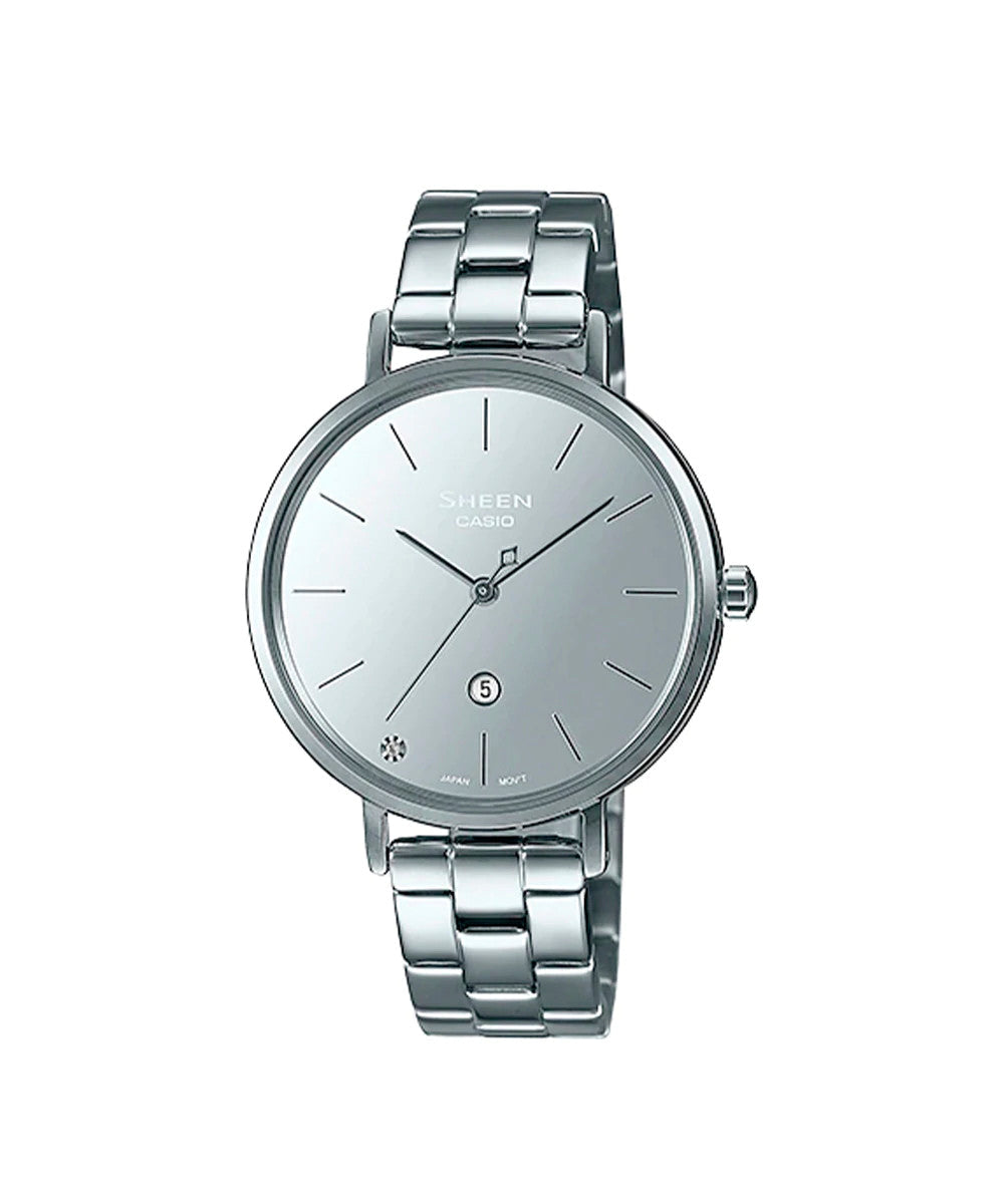 RELOJ PARA MUJER CASIO SHEEN SHE-4544D-7AUDF -PLATEADO