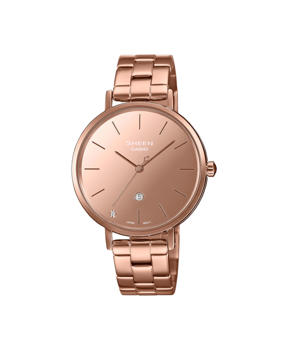 RELOJ PARA MUJER CASIO SHEEN SHE-4544PG-4AUDF -ROSADO