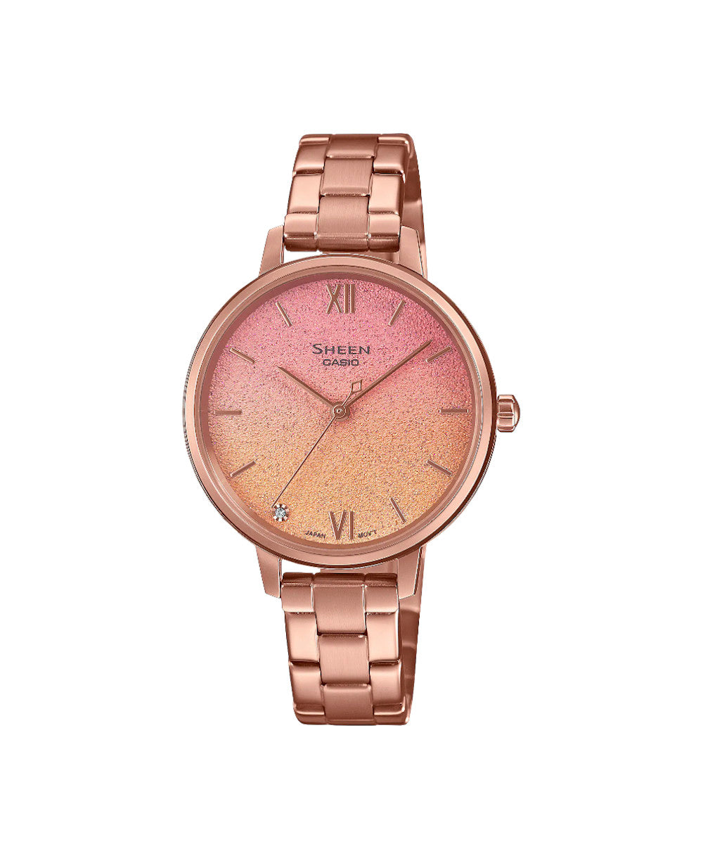 RELOJ PARA MUJER CASIO SHEEN SHE-4548PG-4AUDF -ORO ROSA