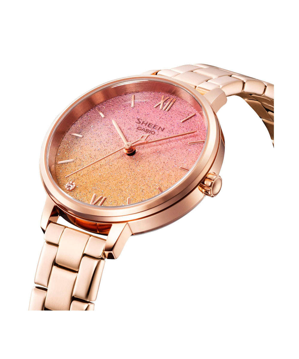 RELOJ PARA MUJER CASIO SHEEN SHE-4548PG-4AUDF -ORO ROSA