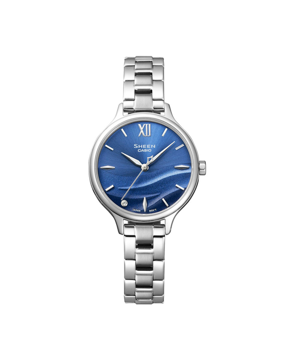 RELOJ PARA MUJER CASIO SHEEN SHE-4550D-2BUDF -AZUL