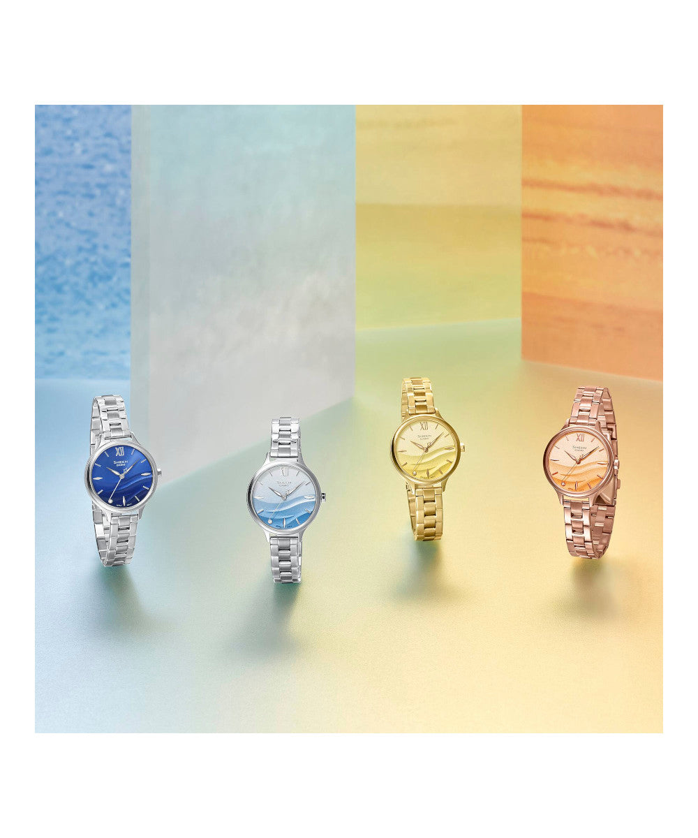 RELOJ PARA MUJER CASIO SHEEN SHE-4550D-2BUDF -AZUL