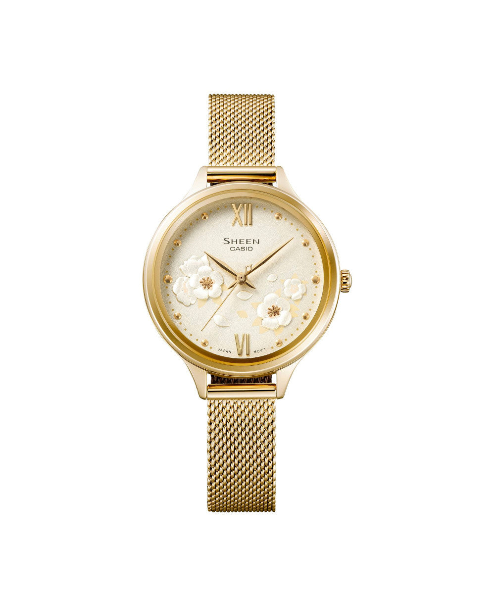 RELOJ PARA MUJER CASIO SHEEN SHE-4551GM-9AUDF -AMARILLO