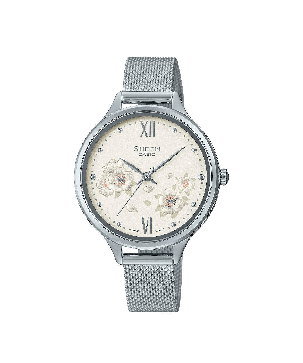 RELOJ PARA MUJER CASIO SHEEN SHE-4551M-7AUDF -BLANCO