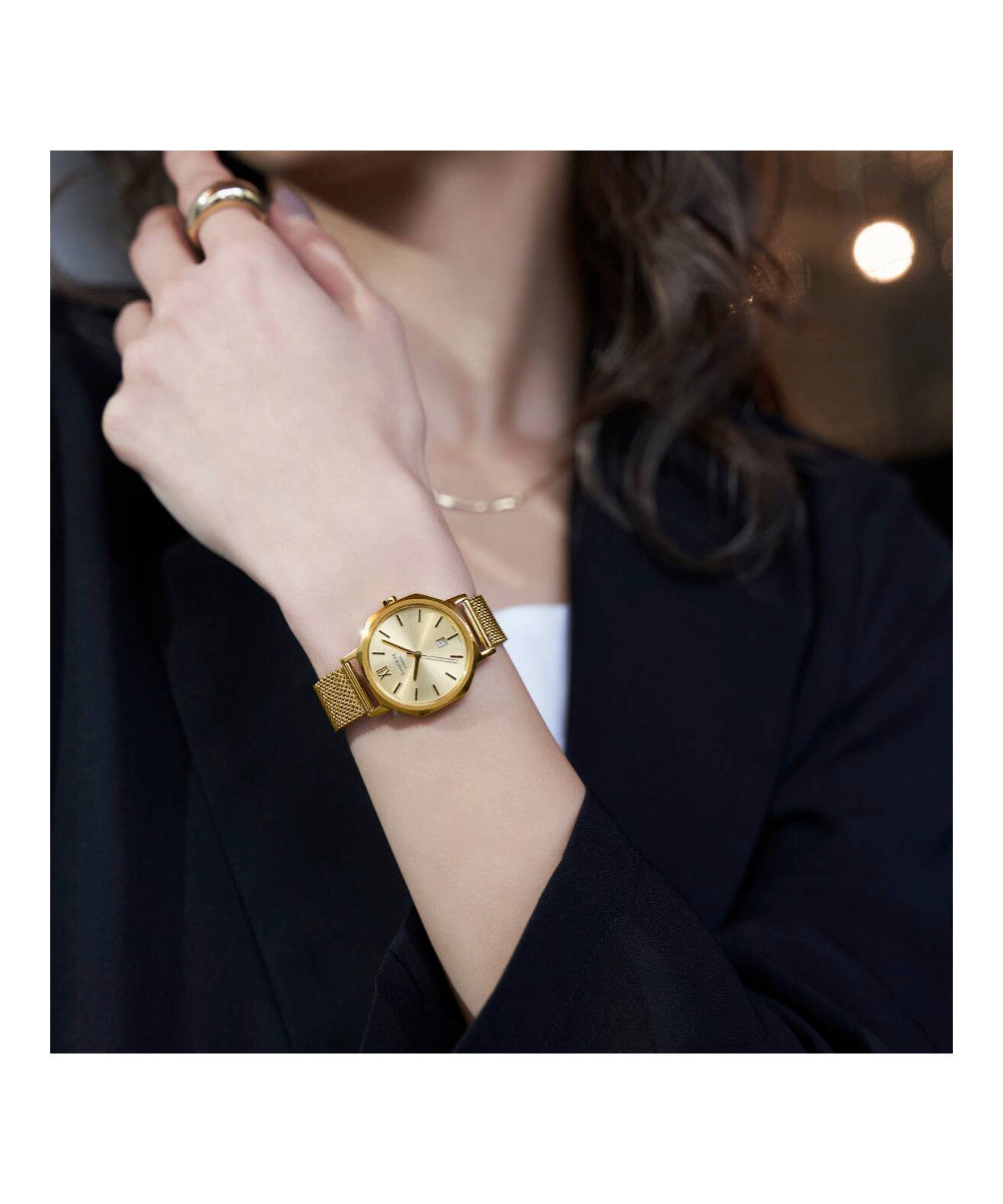 RELOJ PARA MUJER CASIO SHEEN SHE-4554GM-9AUDF -AMARILLO