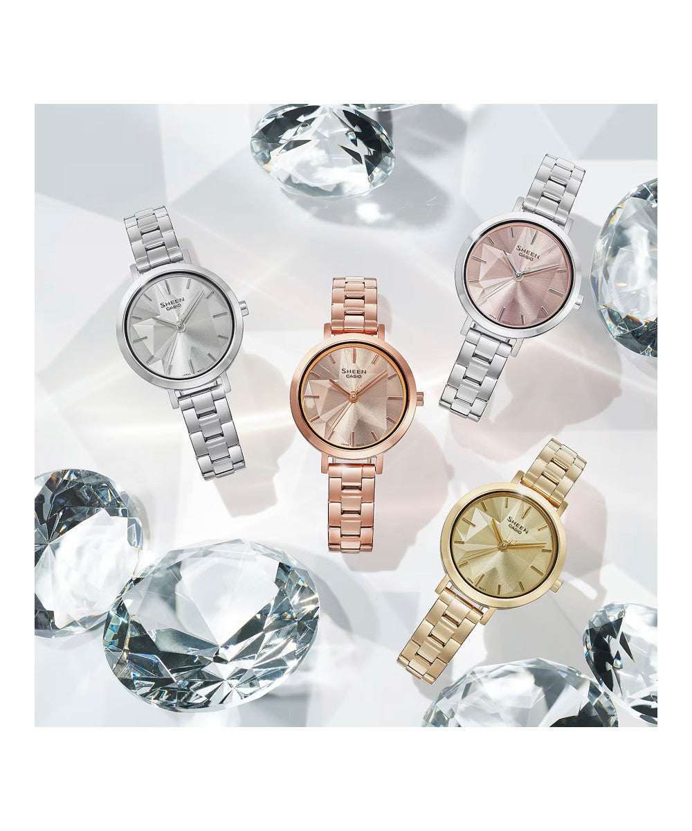 RELOJ PARA MUJER CASIO SHEEN SHE-4558D-4AUDF -ROSADO