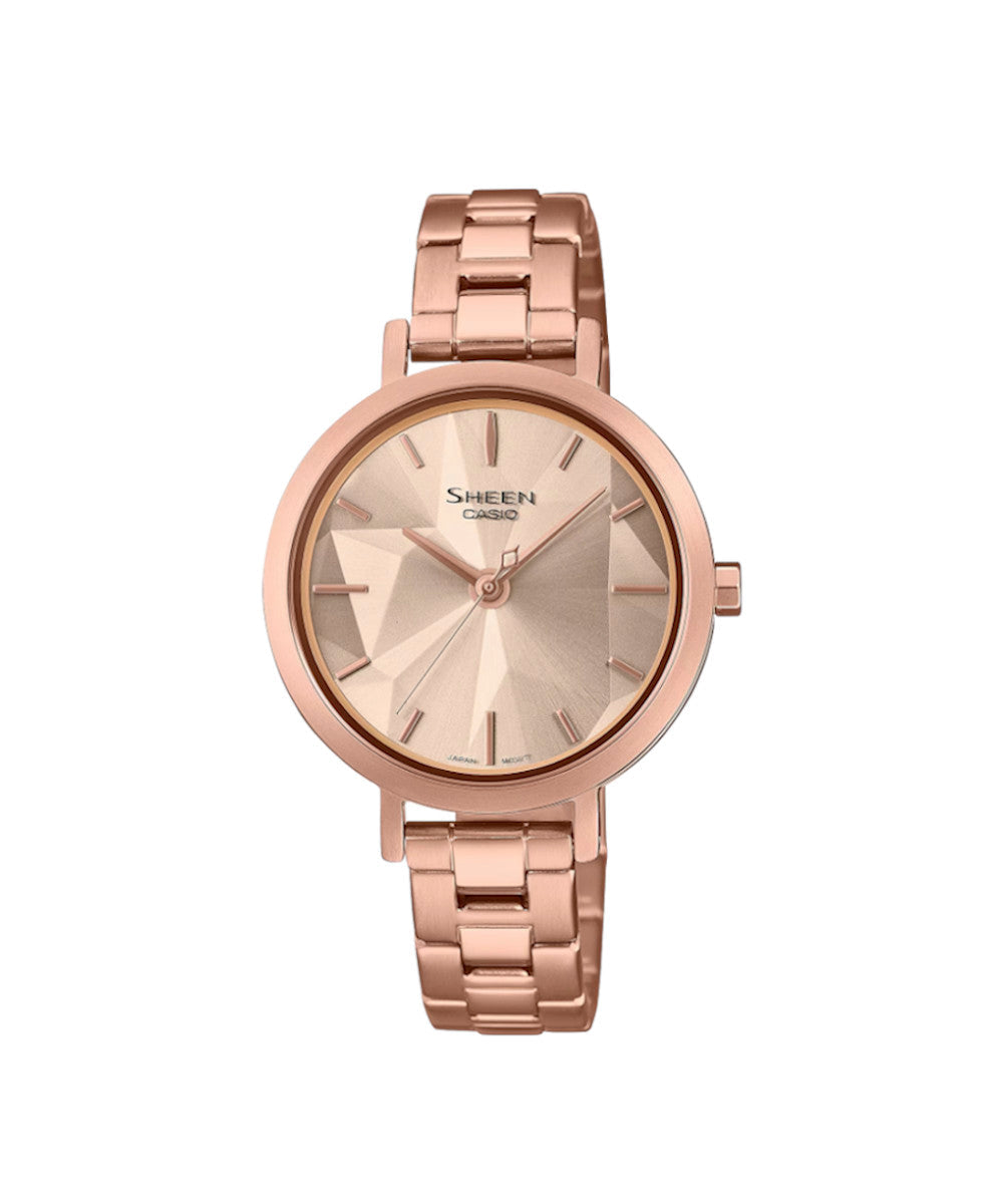 RELOJ PARA MUJER CASIO SHEEN SHE-4558PG-4AUDF -ROSADO