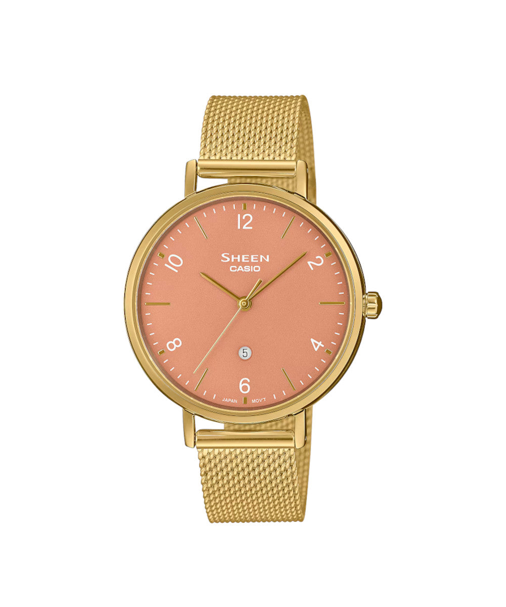 RELOJ PARA MUJER CASIO SHEEN SHE-4562GM-4AUDF -ROSADO