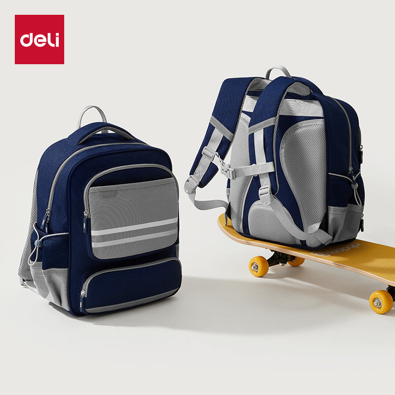 MORRAL DELI BICOLOR TRES CREMALLERAS AZUL