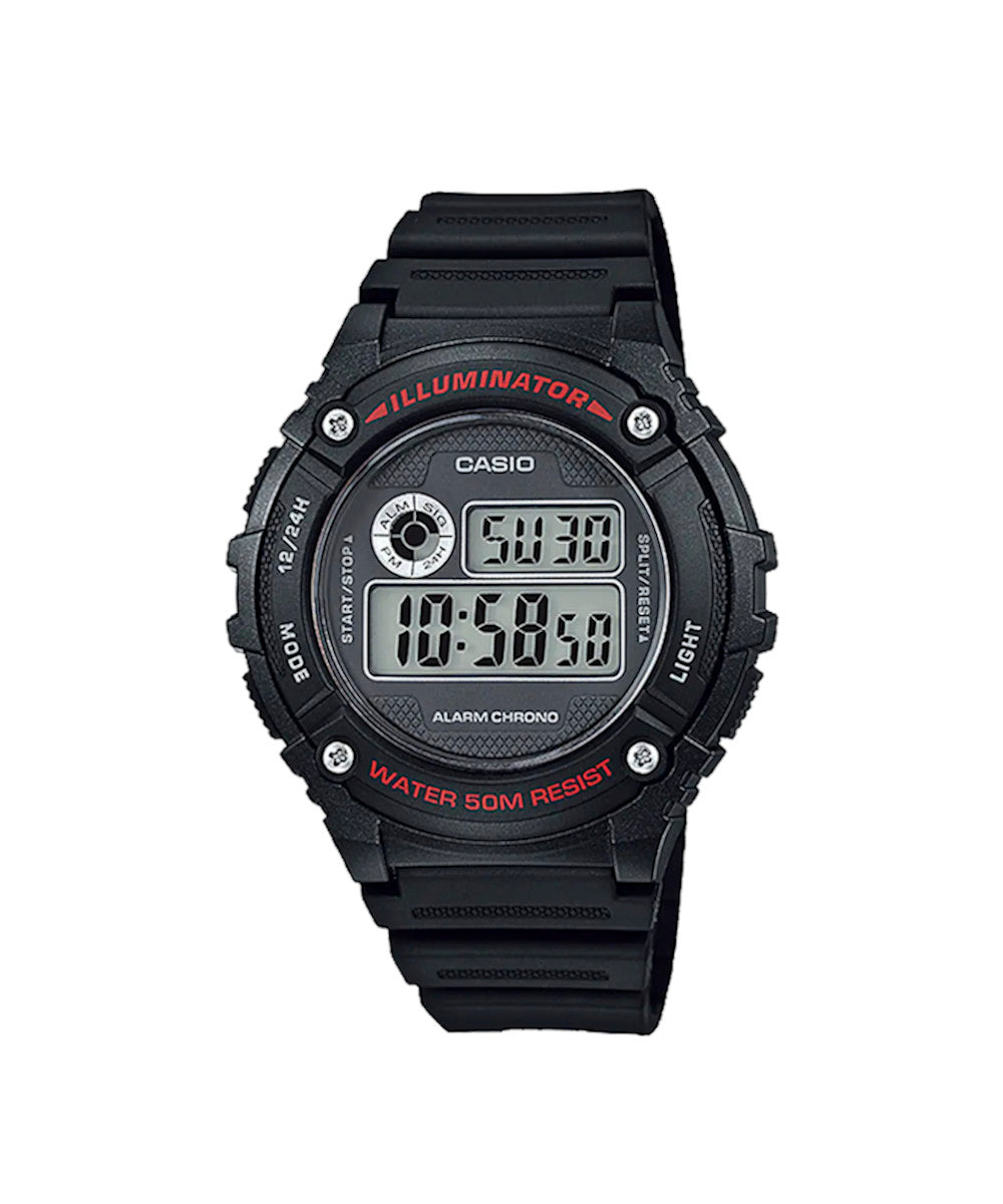 RELOJ PARA HOMBRE CASIO W-216H-1AVDF -NEGRO