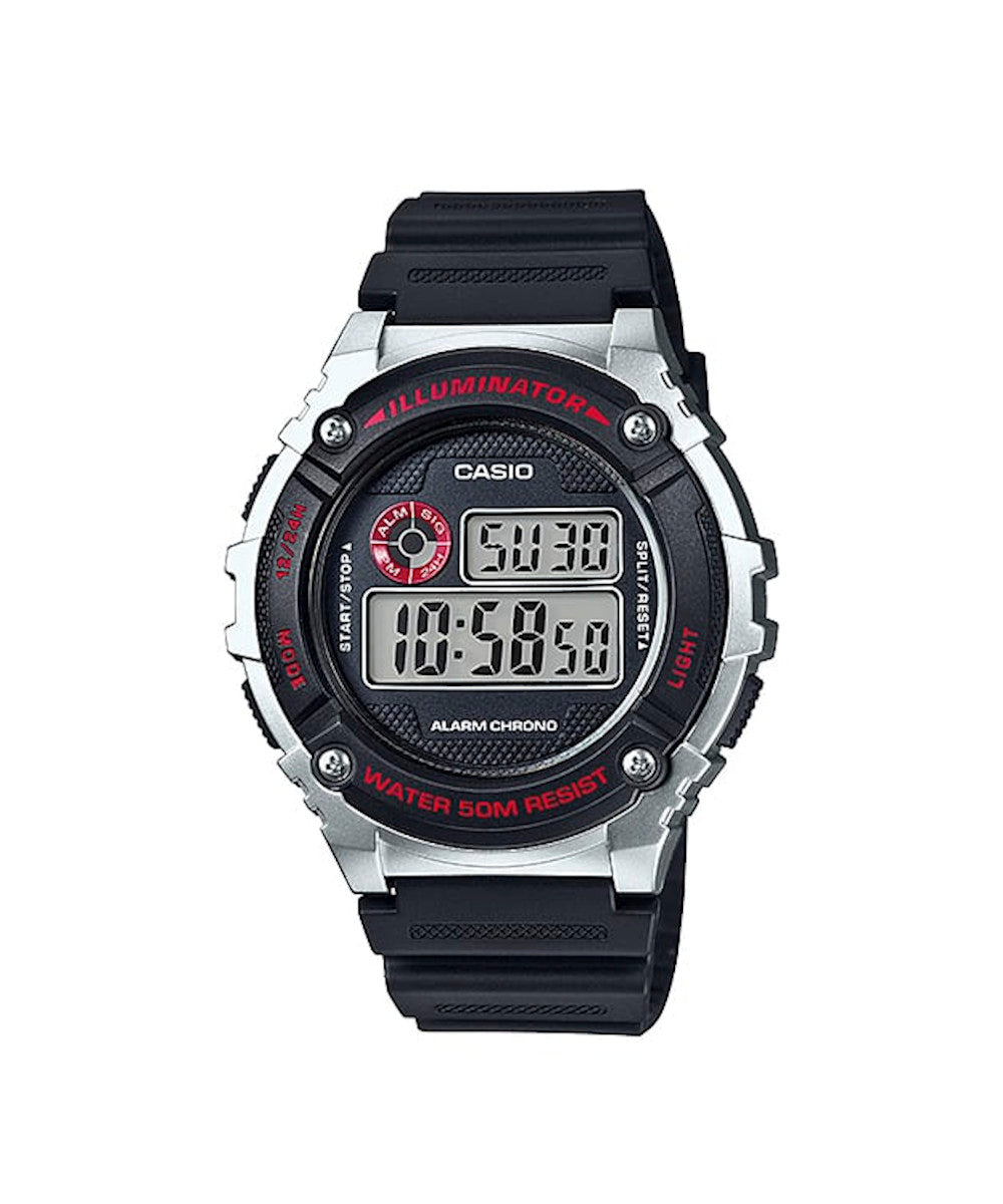 RELOJ CASIO W-216H-1CVDF -NEGRO