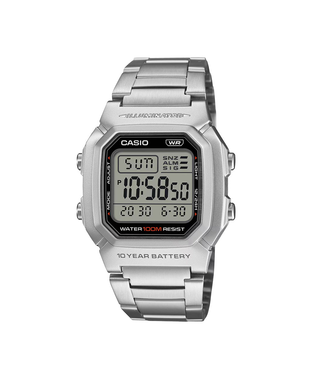 W-800HD-1AVDF RELOJ PARA HOMBRE CASIO - PLATEADO