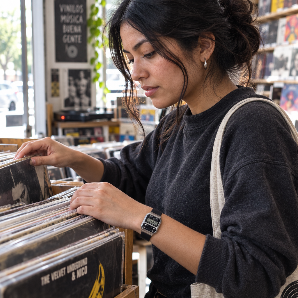 A100WEL-1ADF en una tienda de discos