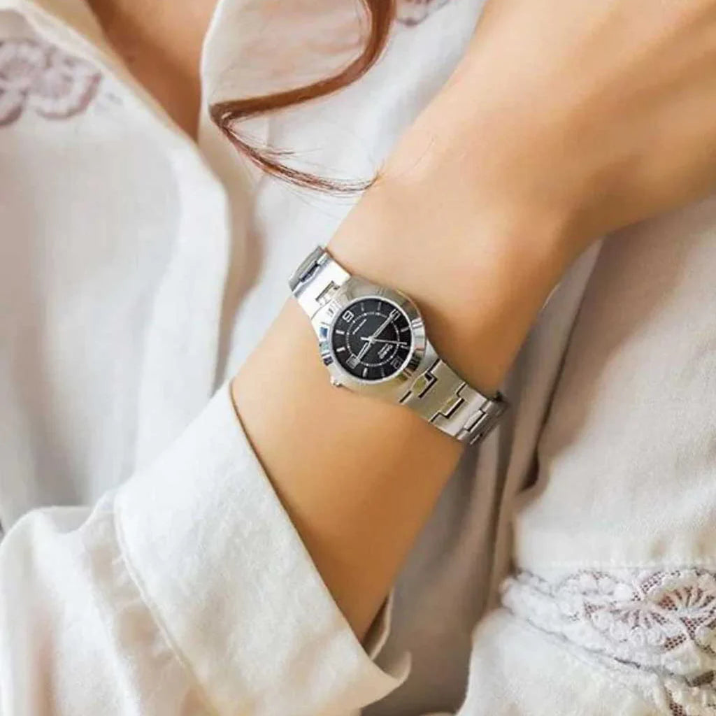 RELOJ PARA MUJER CASIO LTP-1241D-1ADF -NEGRO