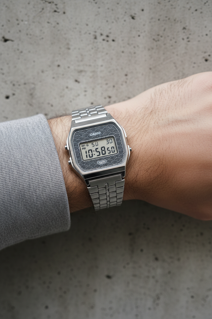 RELOJ CASIO VINTAGE A159WEVJ-7DR - GRIS