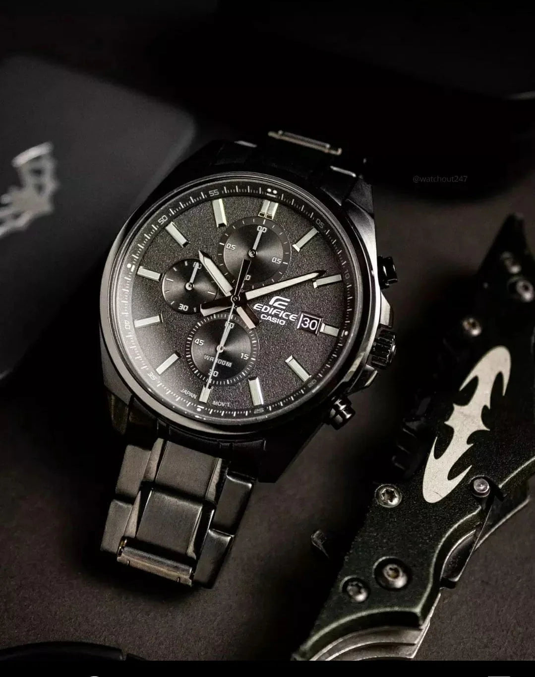 RELOJ ANALÓGICO PARA HOMBRE CASIO EDIFICE EFV-610DC-1AVUDF - NEGRO