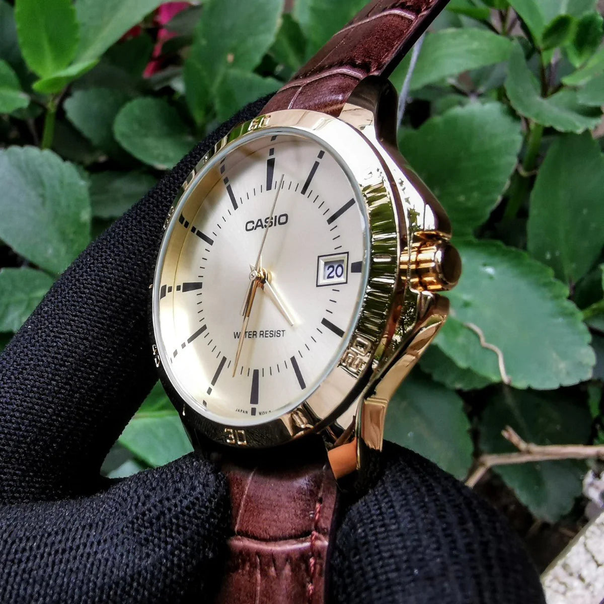 RELOJ PARA HOMBRE CASIO MTP-V004GL-9AUDF -AMARILLO