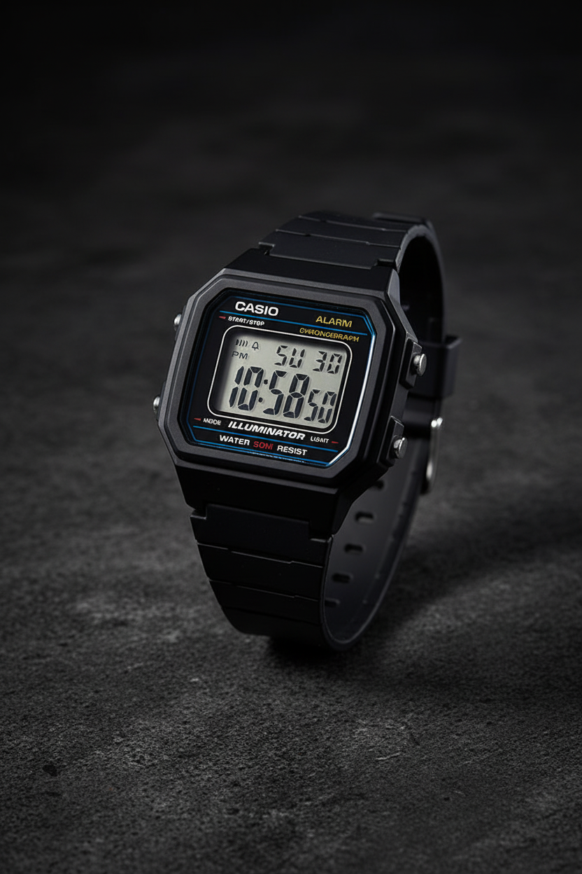 Casio W-217H-1AVDF - Fondo concreto