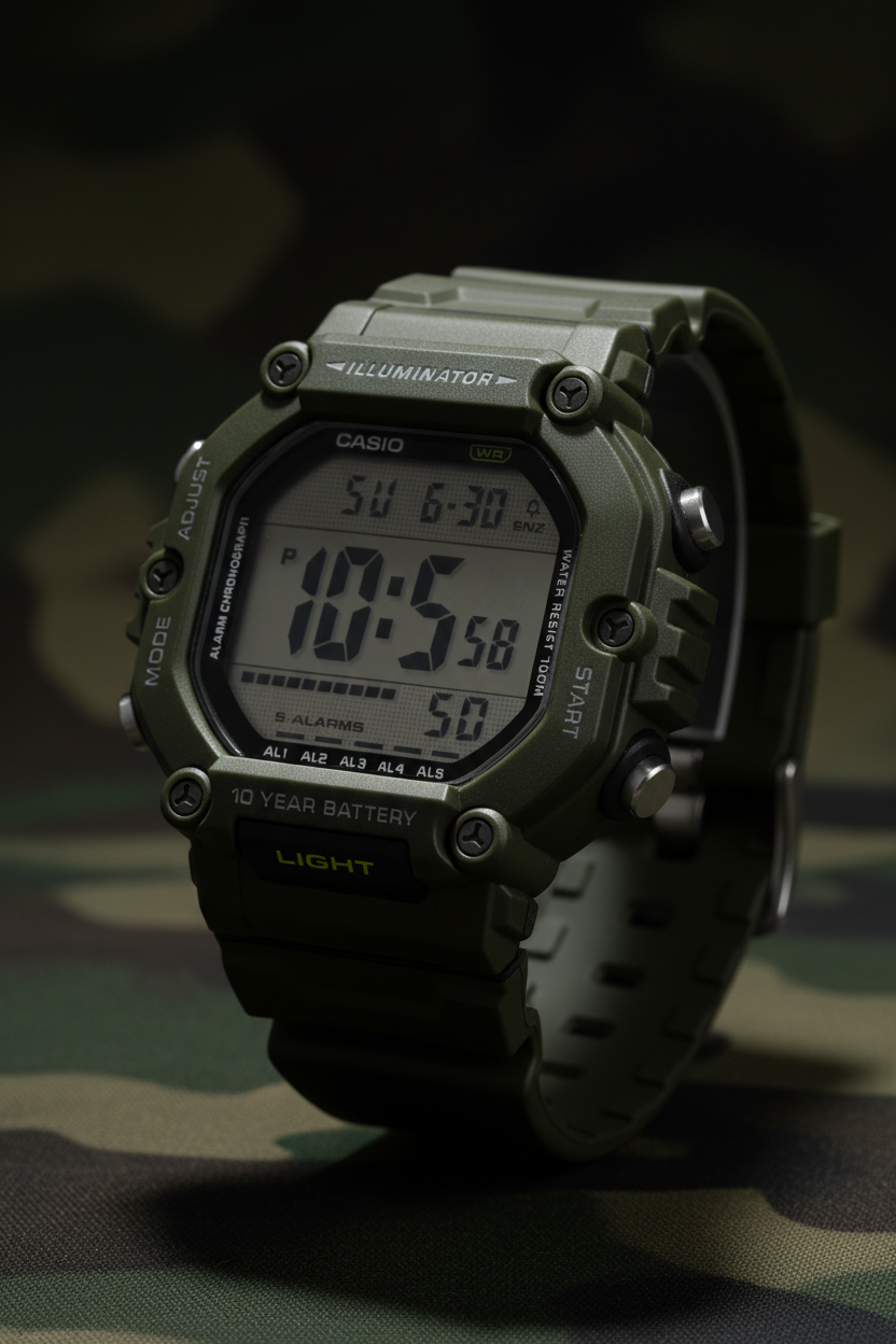 RELOJ PARA HOBRE CASIO AE-1600HX-3AVDF  - VERDE