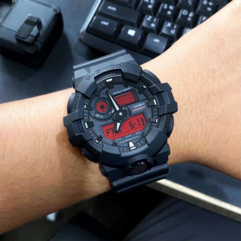 RELOJ CASIO G-SHOCK GA-700BBR-1ADR - NEGRO