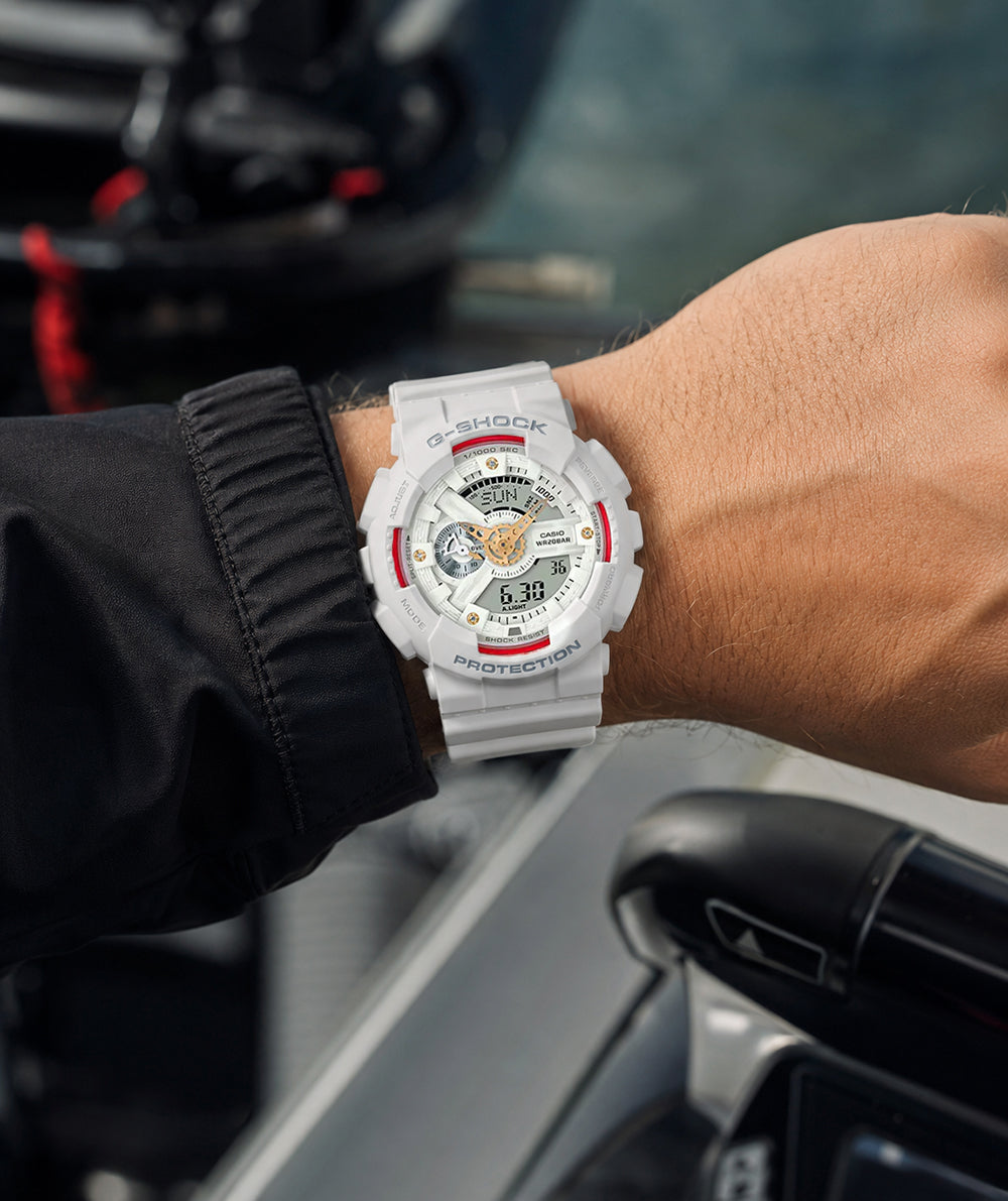 RELOJ ANÁLOGO DIGITAL PARA HOMBRE CASIO G-SHOCK GA-110DDR-7ADR - BLANCO
