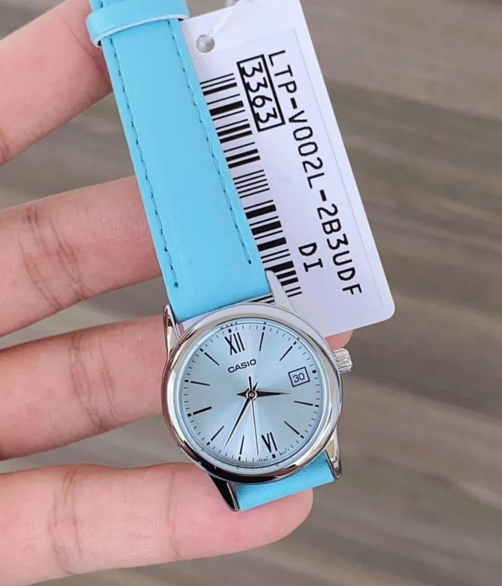 RELOJ PARA MUJER CASIO LTP-V002L-2B3UDF -AZUL