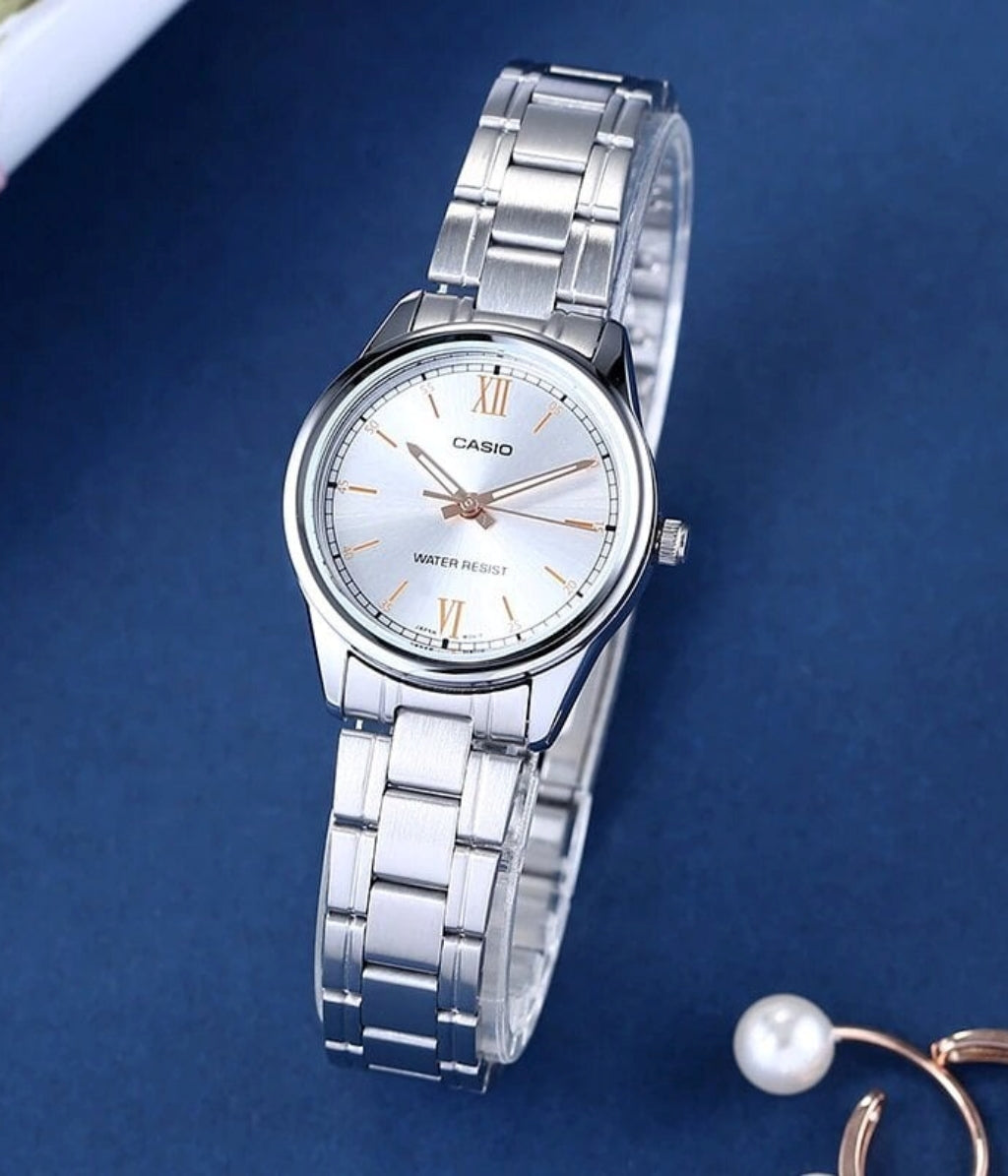 RELOJ PARA MUJER CASIO LTP-V005D-7B2UDF -BLANCO