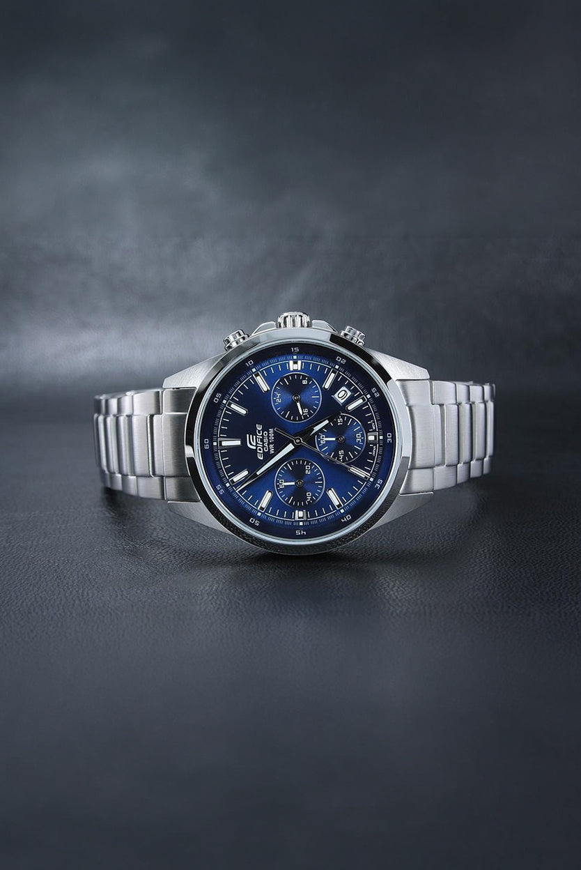 RELOJ ANALÓGICO PARA HOMBRE CASIO EDIFICE EFV-630D-2AVUDF - PLATEADO