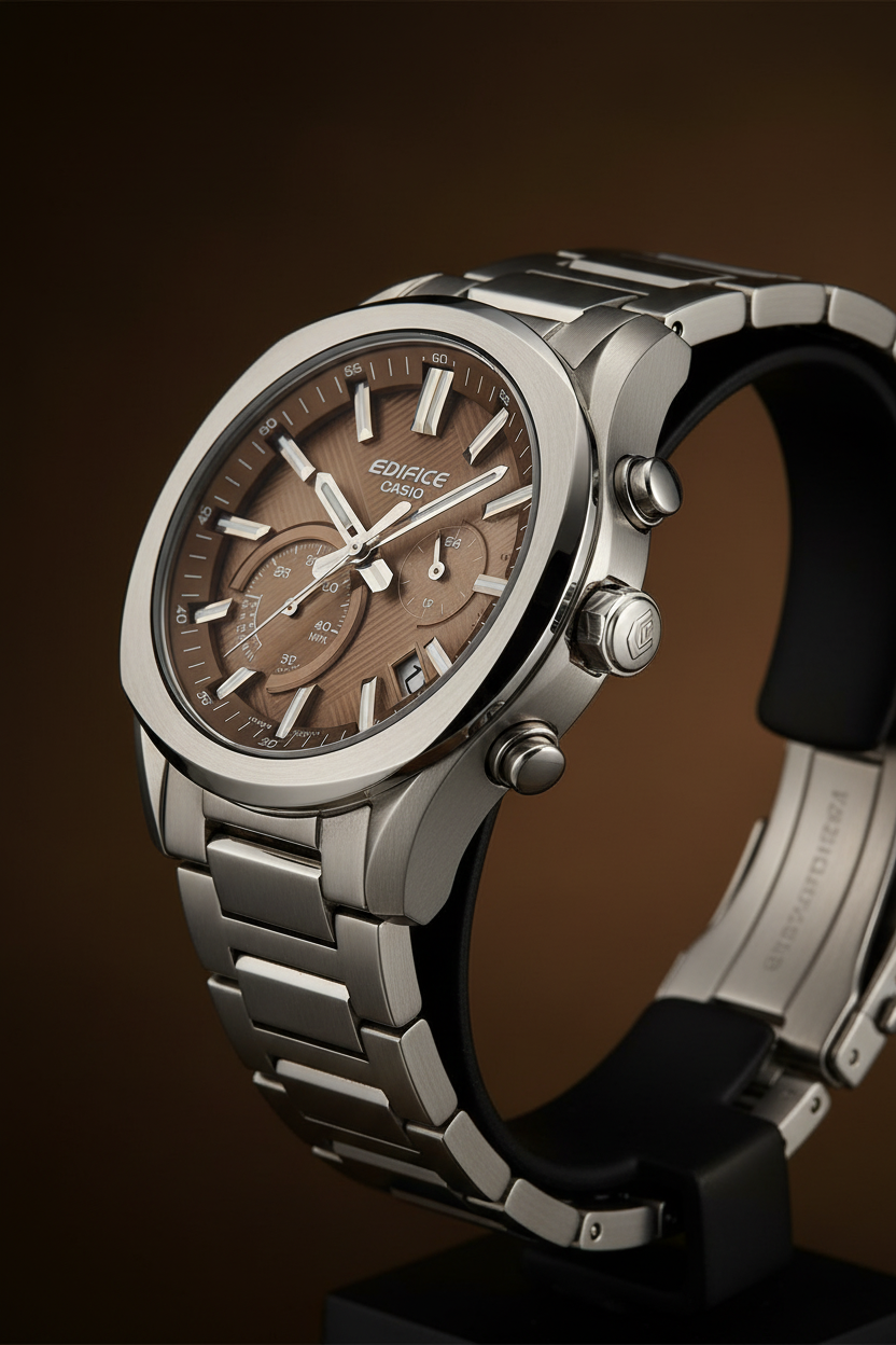 RELOJ PARA HOMBRE CASIO EDIFICE EQB-1300D-5ADF - CAFÉ
