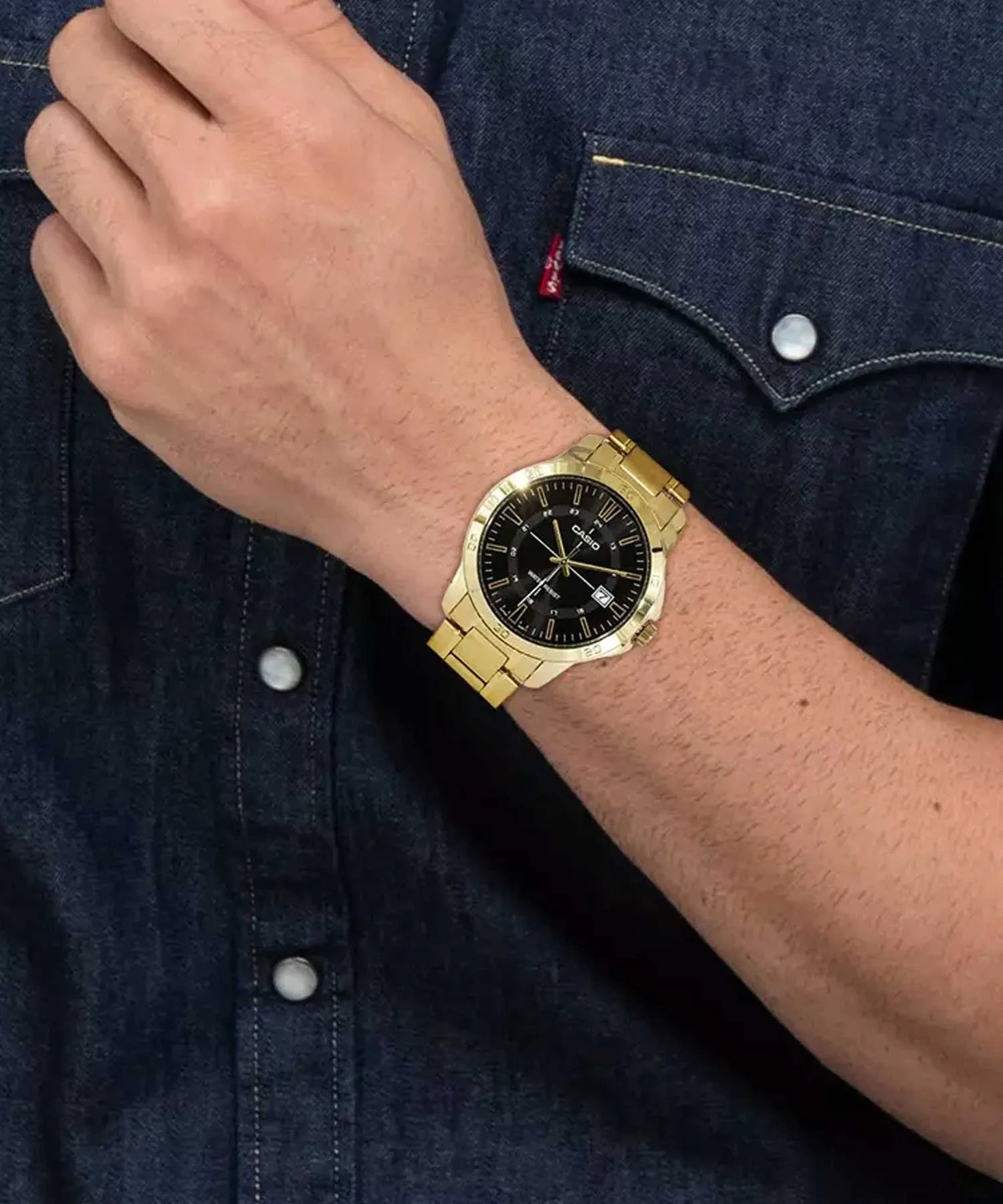 RELOJ PARA HOMBRE CASIO MTP-V004G-1CUDF -NEGRO