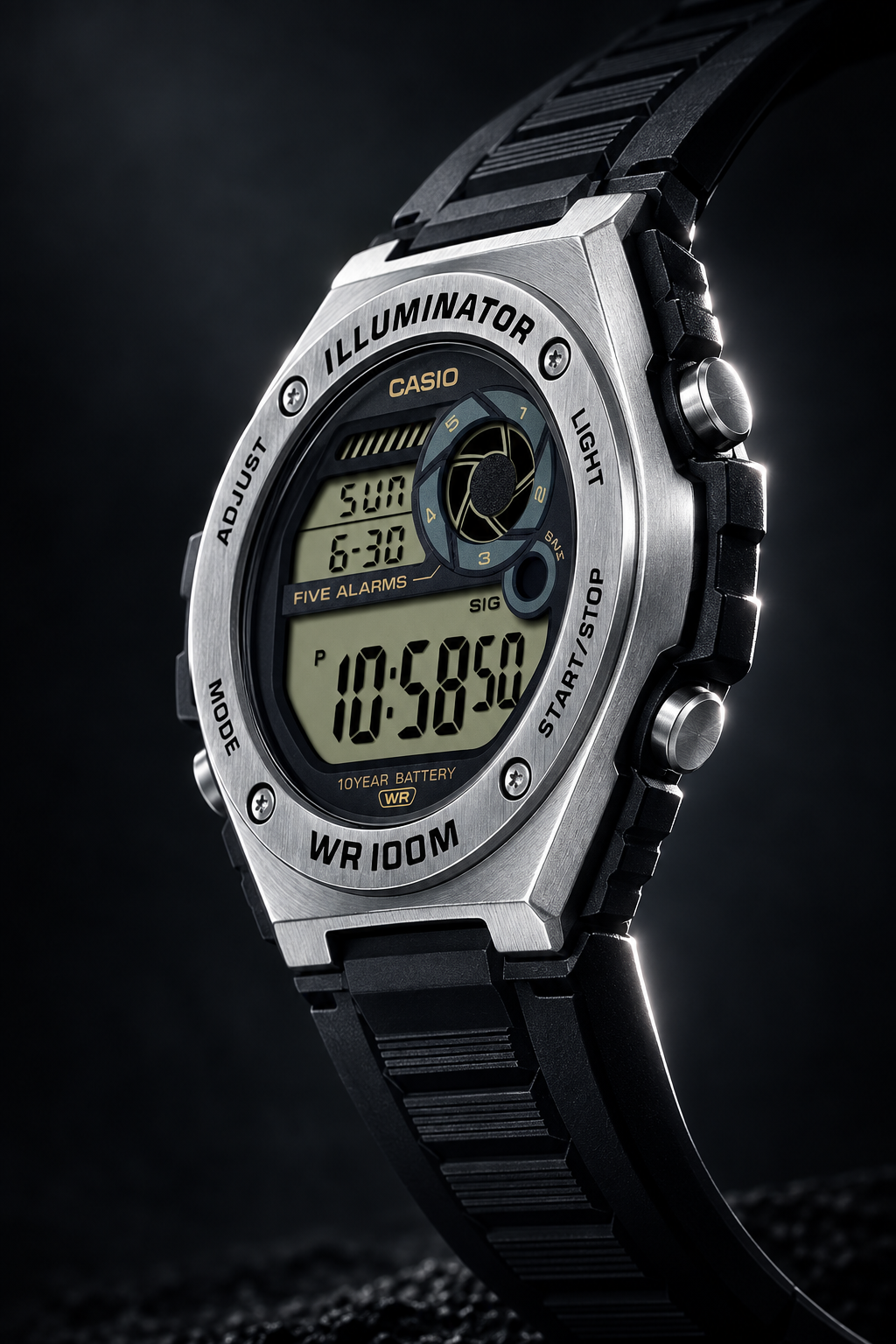 RELOJ PARA HOMBRE CASIO MWD-100H-9AVDF -NEGRO