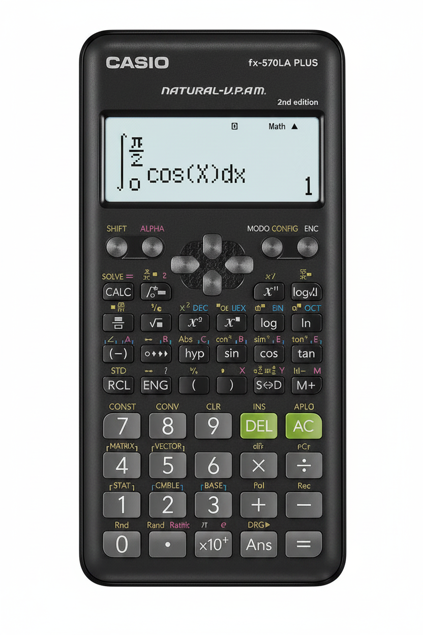 CALCULADORA CASIO - ESCUELA Y UNIVERSIDAD FX-570LAPLUS2-W-DT