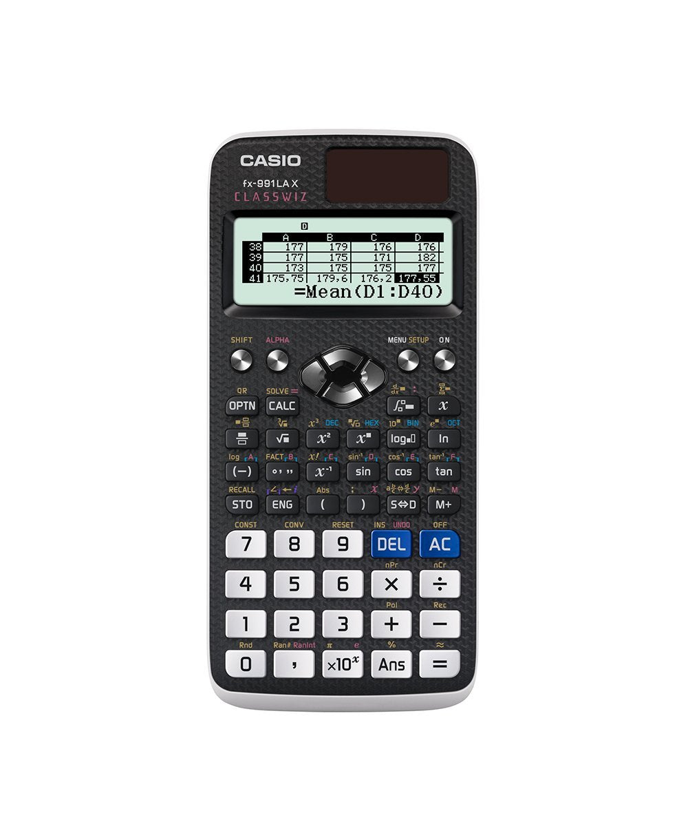 CALCULADORA CASIO FX-991LAX-BK-W-DH