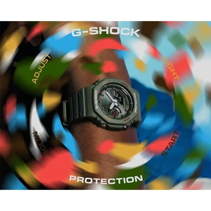 CASIO G-SHOCK GA-B2100FC-3ADR – RELOJ ANÁLOGO DIGITAL PARA HOMBRE – VERDE