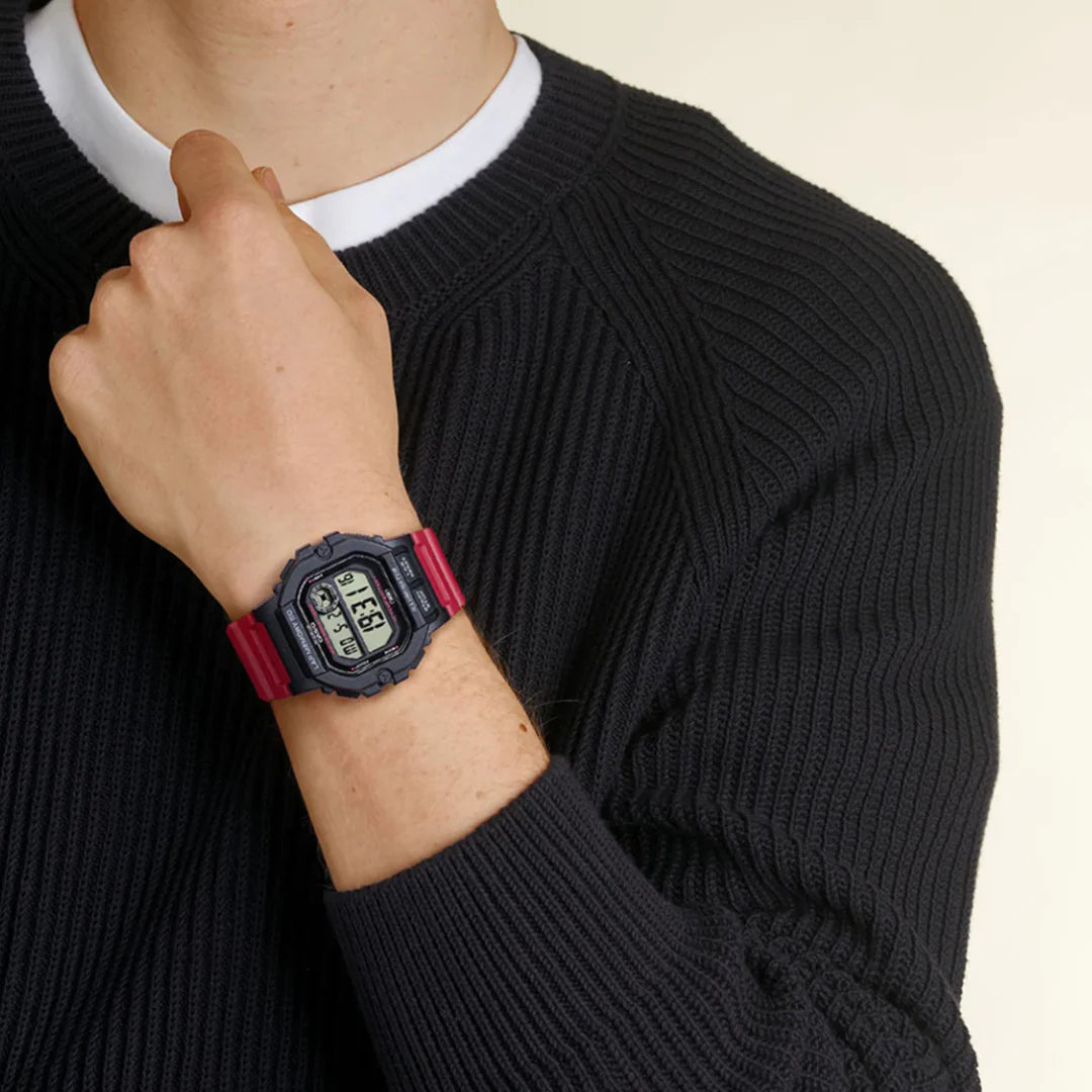 RELOJ PARA HOMBRE CASIO WS-1400H-4AVDF -ROJO