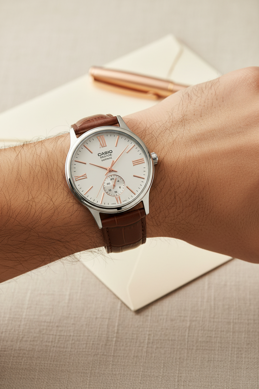 RELOJ PARA HOMBRE CASIO BMS-100L-5AVDF - CAFÉ