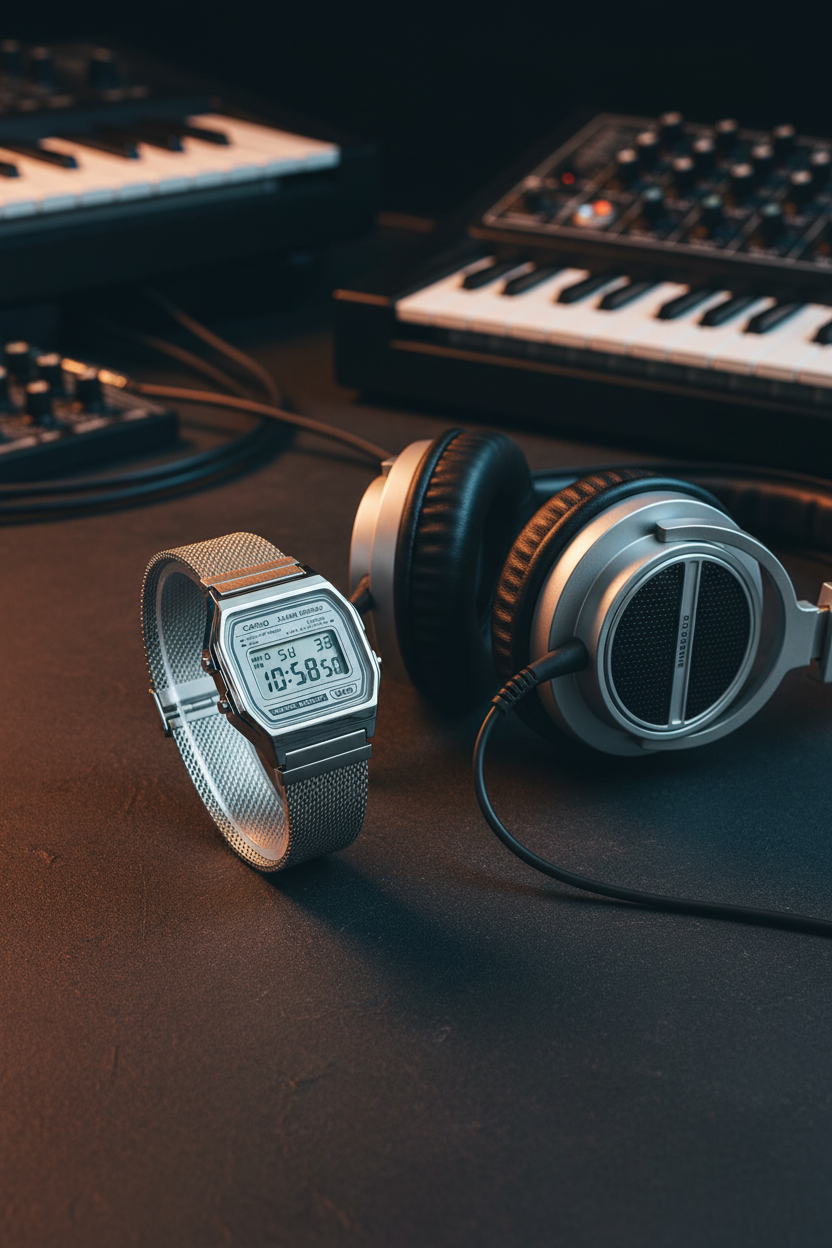 A158WEM-7DF RELOJ CASIO VINTAGE - PLATEADO