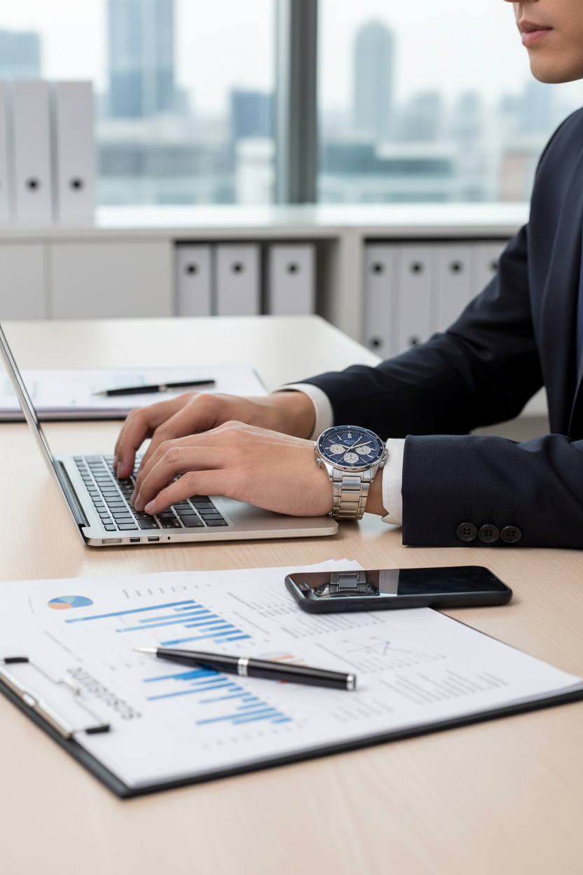 Casio MTP-1374D-2A3VDF lifestyle - oficina corporativa