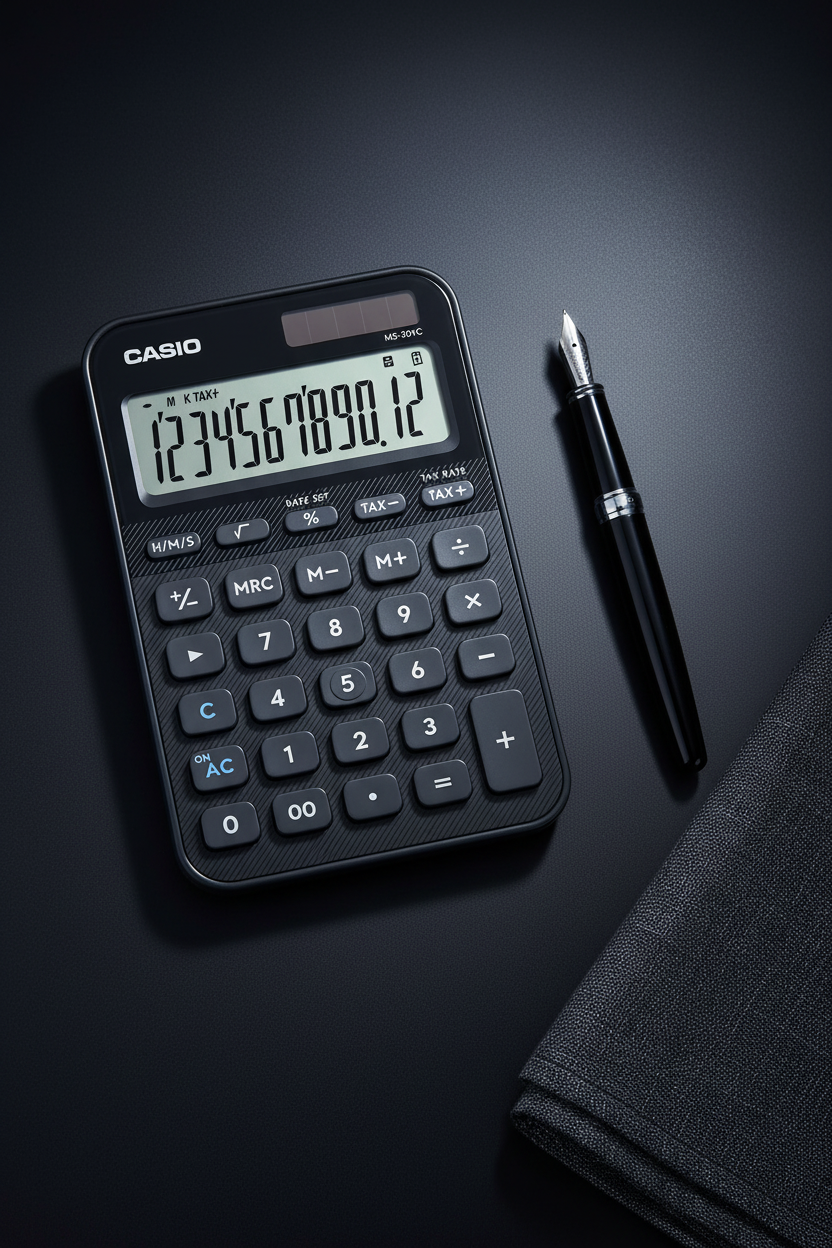 CALCULADORA CASIO - MI ESTILO MS-20YC-BK-W-DP